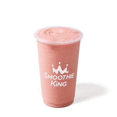 Smoothie King menu: Angel Food smoothie in a branded cup