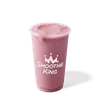 Smoothie King Gladiator Strawberry smoothie in a branded cup