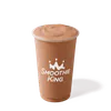 Smoothie King Metabolism Boost Dark Chocolate Banana smoothie in a branded cup