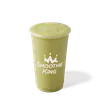 Smoothie King Power Meal Spinach Pineapple smoothie in a branded cup