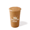 Smoothie King Pumpkin Coffee High Protein Espresso smoothie in a branded cup