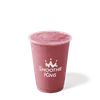 Smoothie King Strawberry Bluegurt Blitz smoothie in a branded cup
