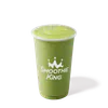 Smoothie King menu: Vegan Pineapple Spinach smoothie in a branded cup